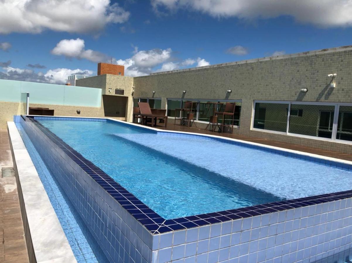 Confortavel Flat Com Piscina De Borda Infinita Na Cobertura Cabedelo Exteriör bild