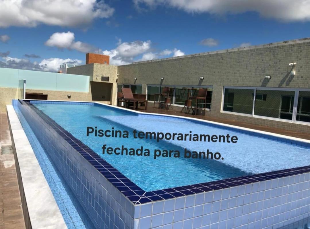 Confortavel Flat Com Piscina De Borda Infinita Na Cobertura Cabedelo Exteriör bild